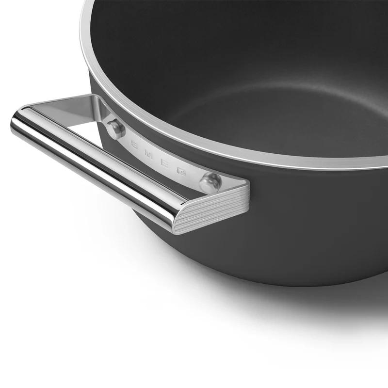 24 cm - Cookware Casseruola Alta Antiaderente Ceramico In Alluminio Con Coperchio