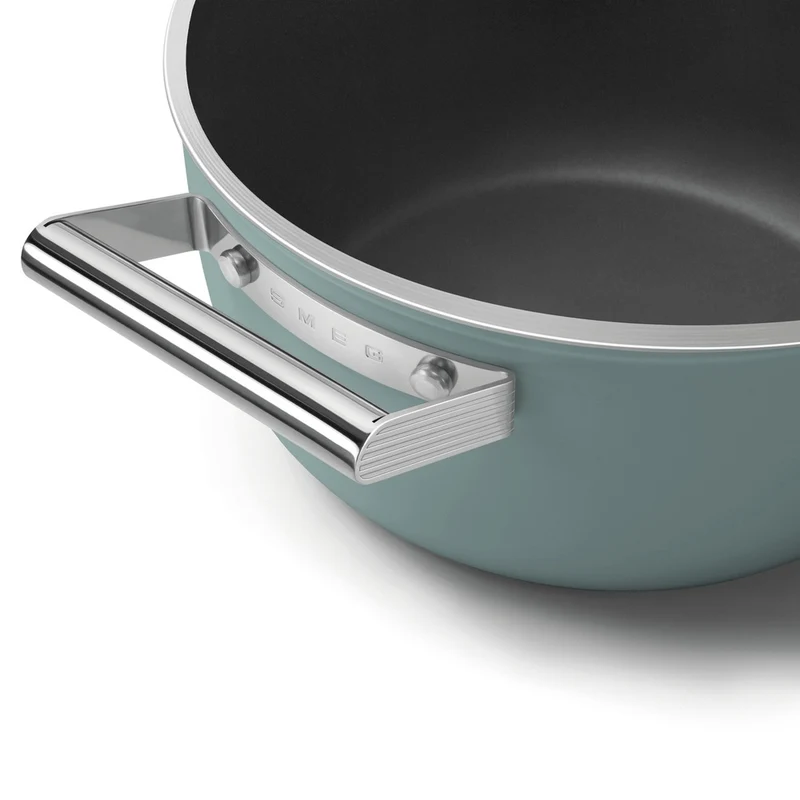 24 cm - Cookware Casseruola Alta Antiaderente Ceramico In Alluminio Con Coperchio