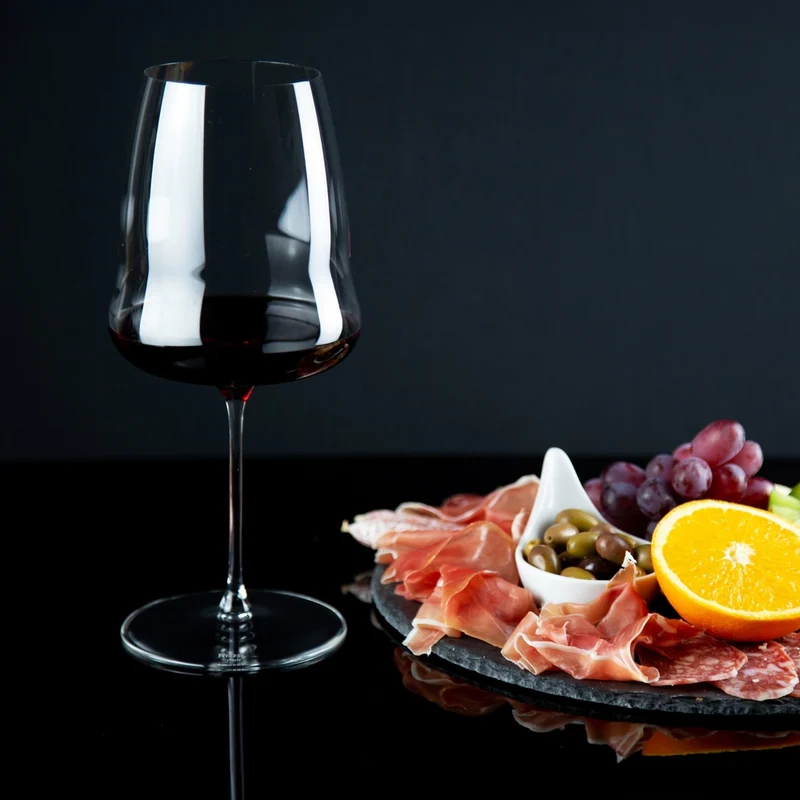 86.5 cl - Winewings Calice Vino Rosso Syrah-Shiraz In Vetro - Set 2 Pz