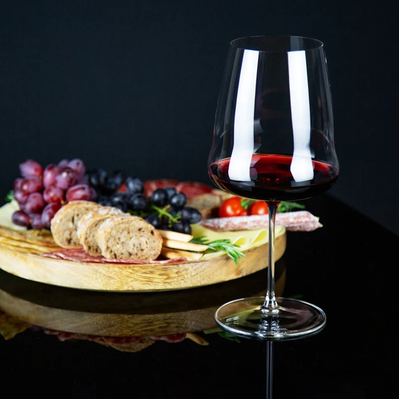100.2 cl - Winewings Calice Vino Rosso Cabernet - Merlot In Vetro - Set 2 Pz