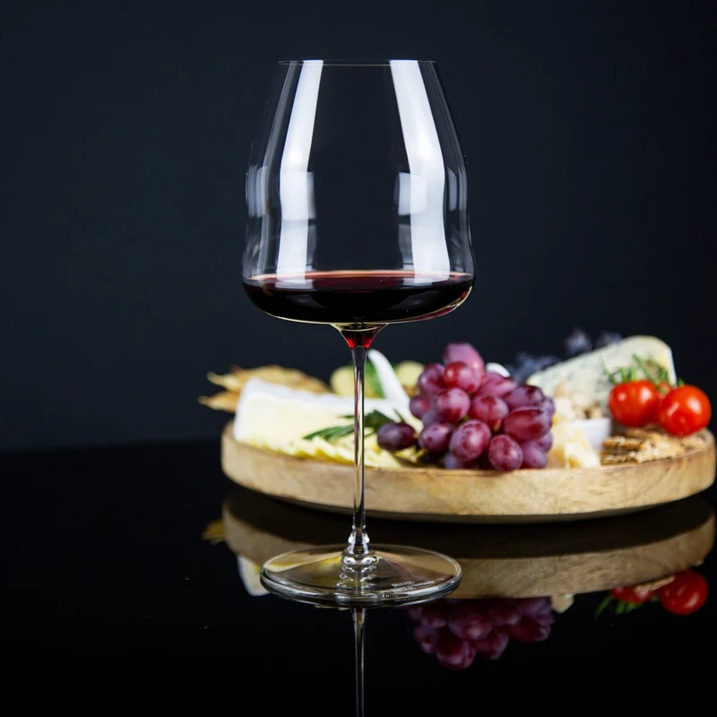 95 cl - Winewings Calice Vino Rosso Pinot Noir - Nebbiolo In Vetro - Set 2 Pz