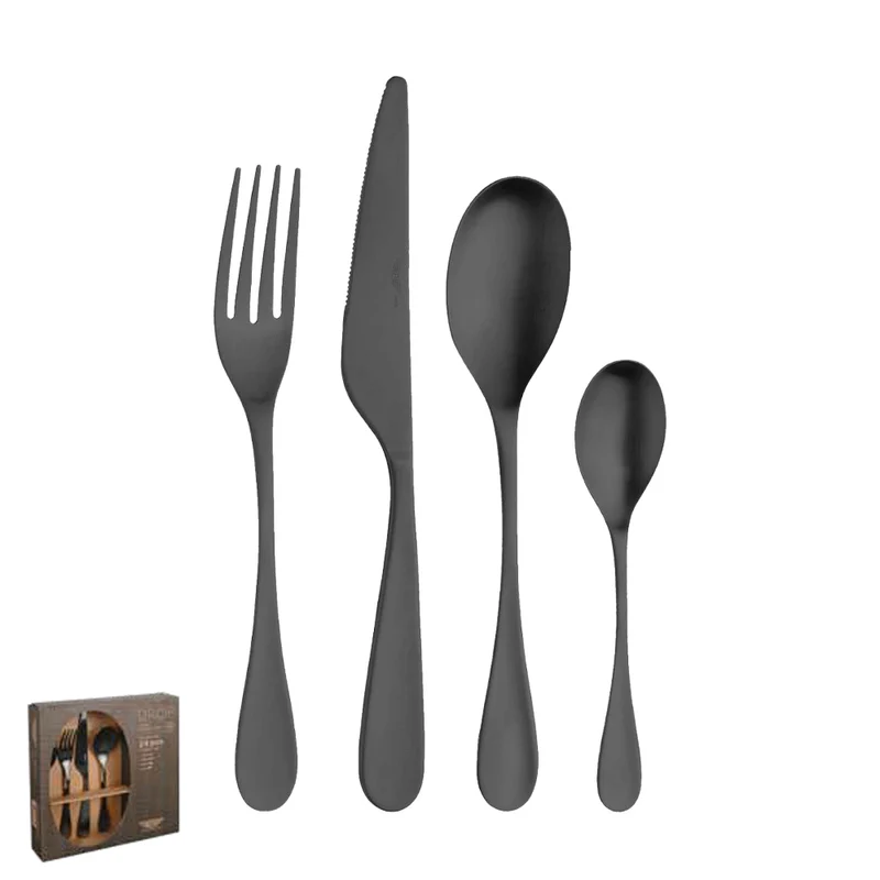 Drop Prima Servizio Posate In Acciaio Inox - Set 24 Pz