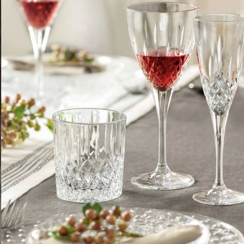 25.3 cl - London 2 Calice Vino In Vetro Cristallino Luxion Set 6 Pz