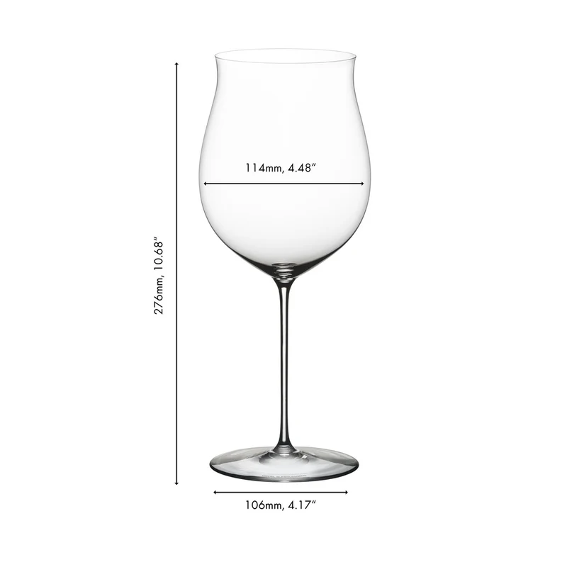105 cl - Superleggero Calice Vino Rosso Burgundy Grand Cru In Vetro - Set 2 Pz