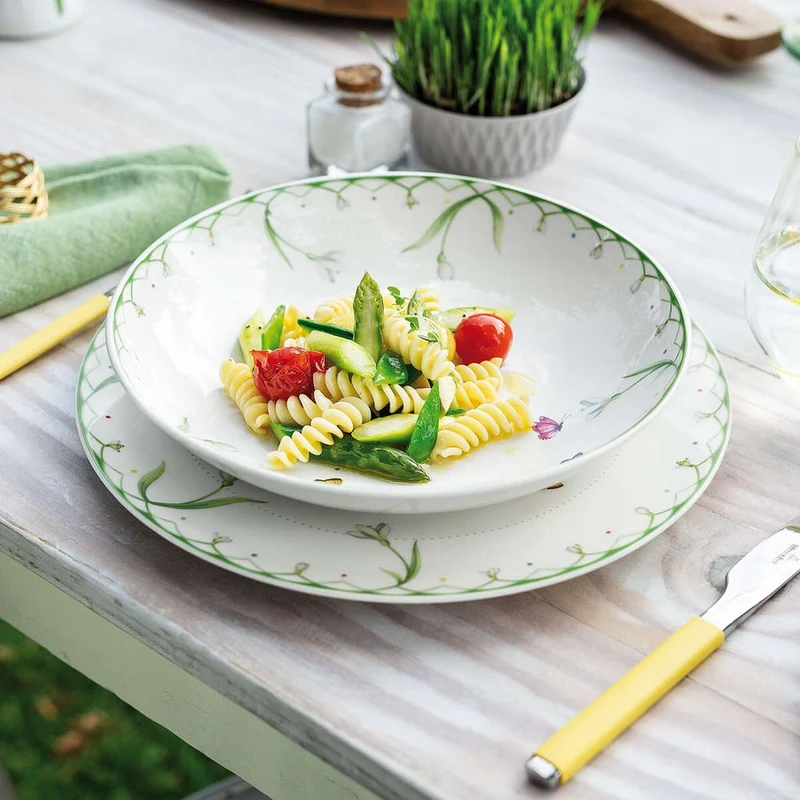 62 cl - Colorful Spring Coppa In Porcellana Premium - Set 6 Pz