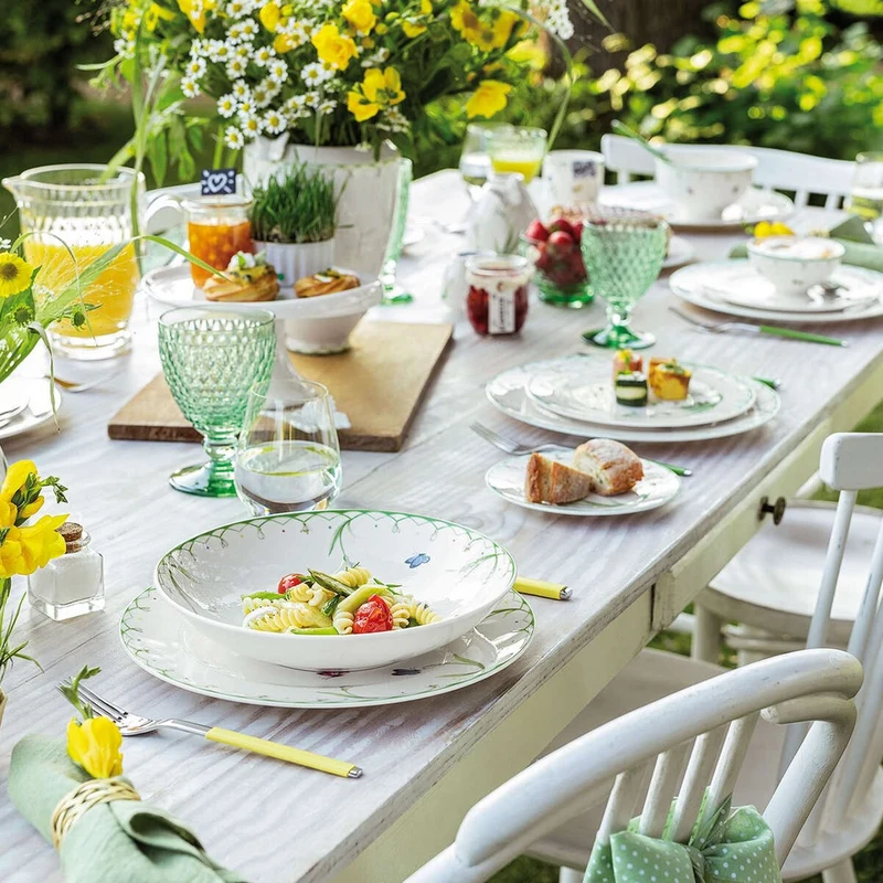 62 cl - Colorful Spring Coppa In Porcellana Premium - Set 6 Pz