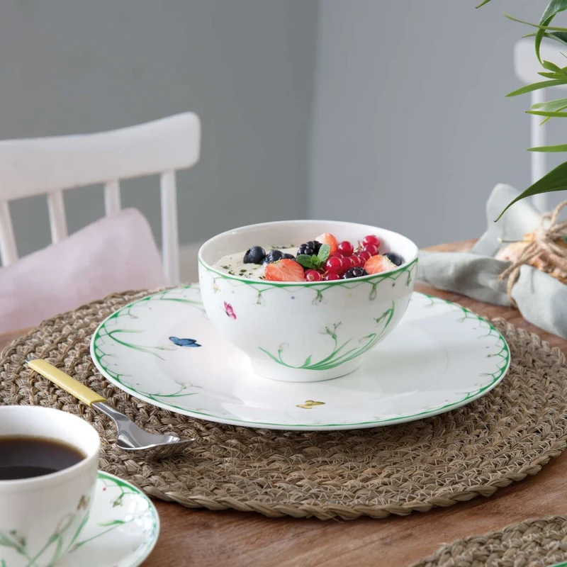 50 cl - Colorful Spring Insalatiera In Porcellana Premium - Set 4 Pz