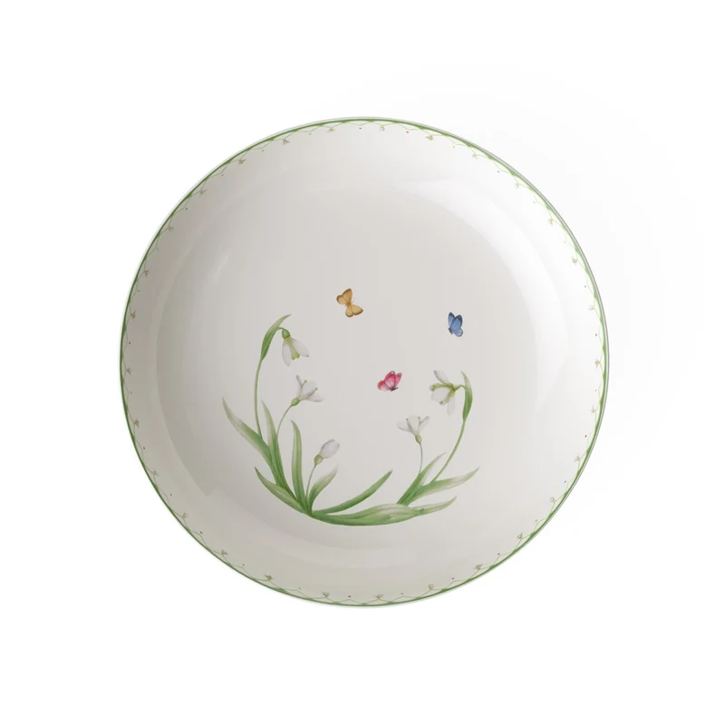 340 cl - Colorful Spring Insalatiera In Porcellana Premium