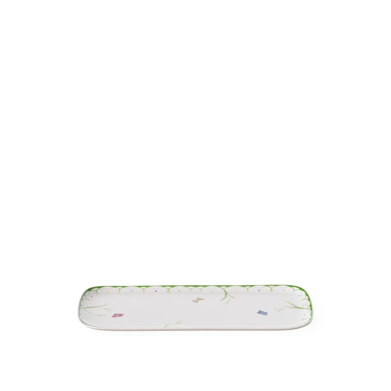 35x16 cm - Colorful Spring Vassoio Piatto Portata In Porcellana Premium