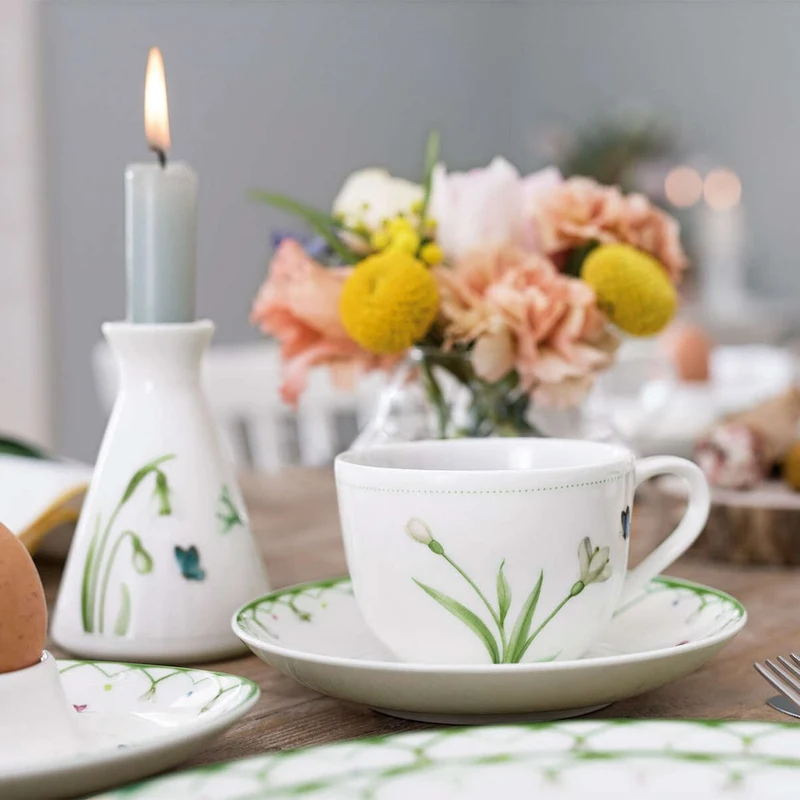 15 cl - Colorful Spring Vaso Candeliere In Porcellana Premium