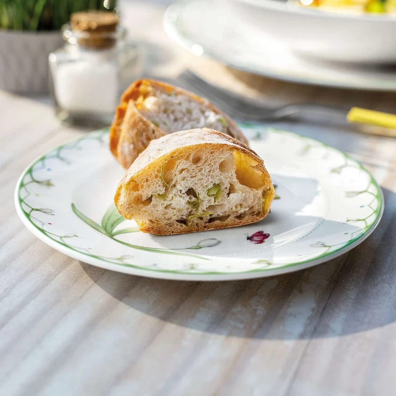 15.9 cm - Colorful Spring Piatto Pane In Porcellana Premium - Set 6 Pz