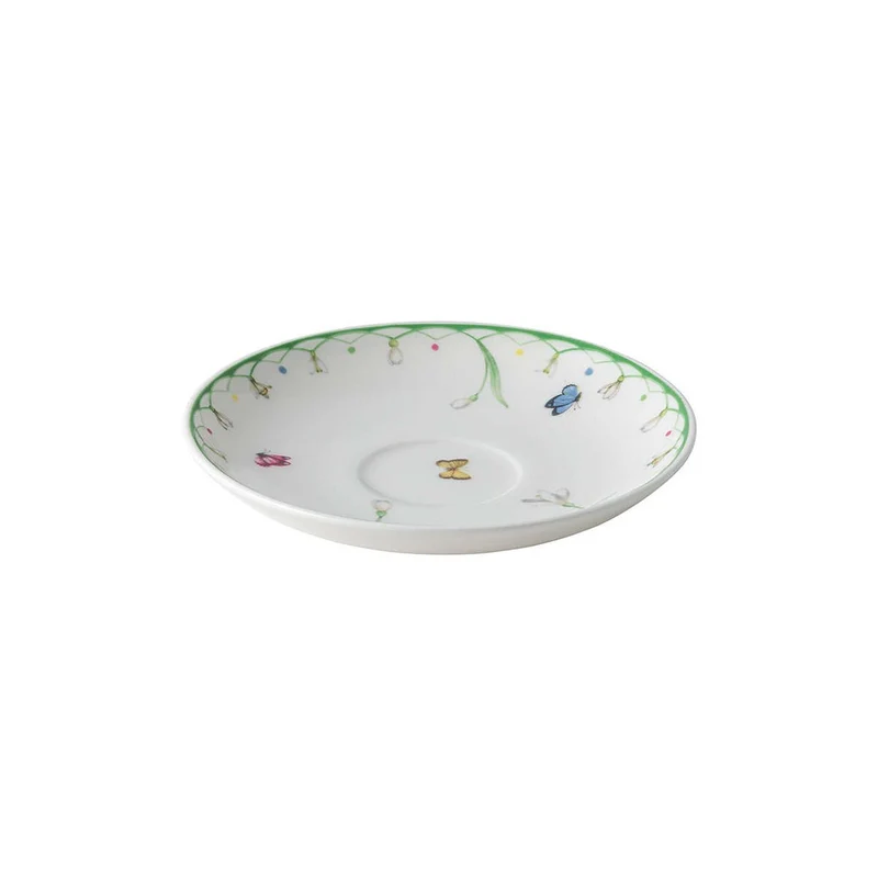 11.7 cm - Colorful Spring Piattino Tazzina Caffè In Porcellana Premium - Set 6 Pz
