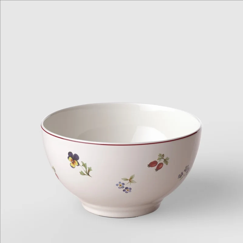 47 cl - Petite Fleur Coppetta Macedonia Dessert In Porcellana Premium - Set 4 Pz