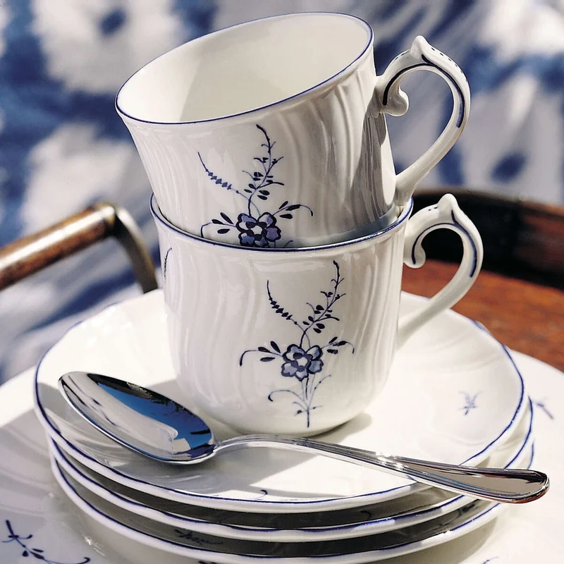 24 cl - Vieux Luxembourg Tazza Cappuccino In Porcellana Premium - Set 6 Pz