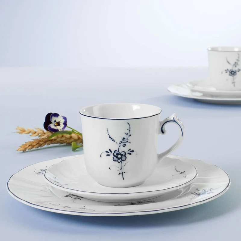12 cl - Vieux Luxembourg Tazzina Caffè In Porcellana Premium - Set 6 Pz