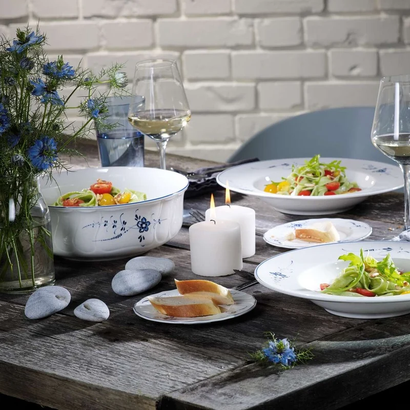 110 cl - Vieux Luxembourg Insalatiera In Porcellana Premium