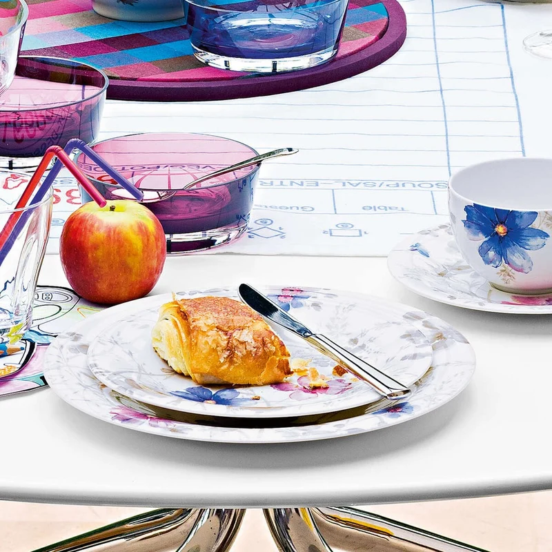 30 cm - Mariefleur Gris Basic Piatto Gourmet In Porcellana Premium