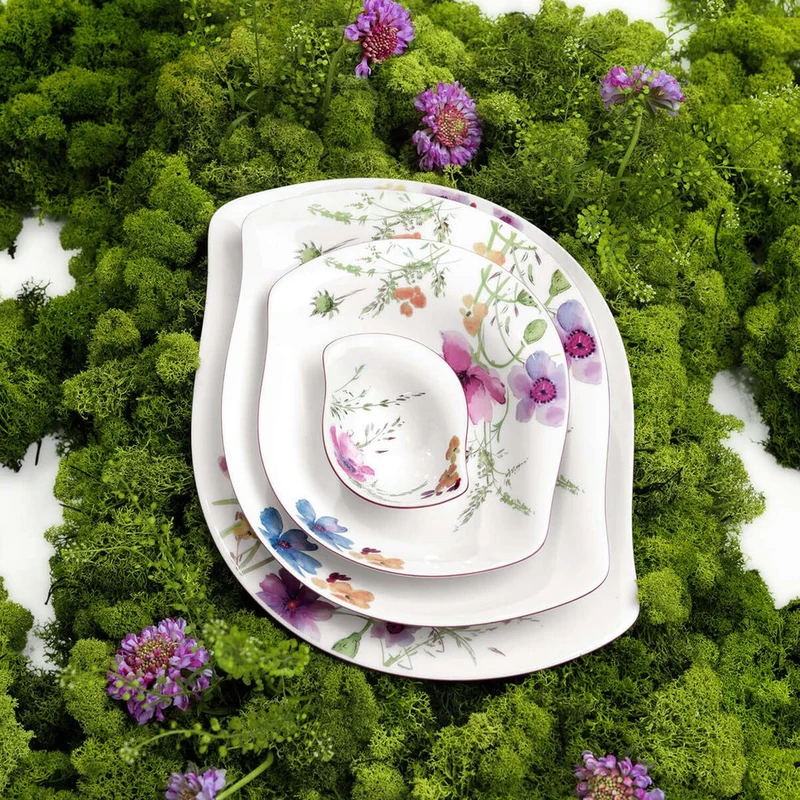 3 cl - Mariefleur Serve & Salad Ciotolina Salse In Porcellana Premium - Set 6 Pz