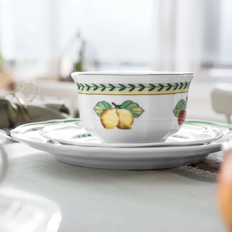 50 cl - French Garden Fleurence Ciotola In Porcellana Premium - Set 4 Pz