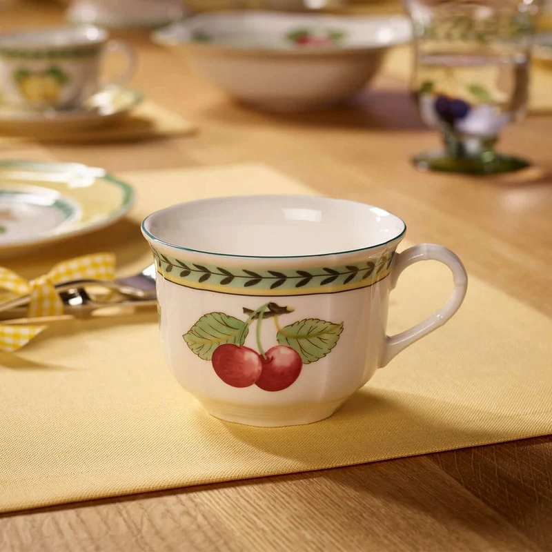 26 cl - French Garden Fleurence Tazza Cappuccino In Porcellana Premium - Set 6 Pz
