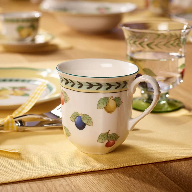 25 cl - French Garden Fleurence Tazza Mug In Porcellana Premium - Set 6 Pz