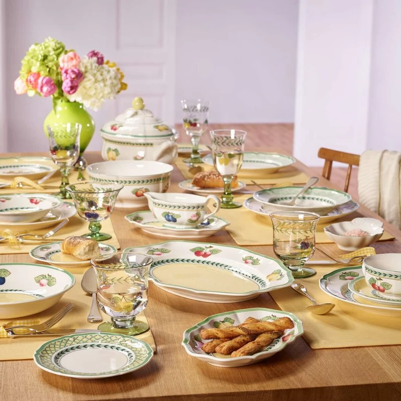 24 cl - French Garden Fleurence Tazza Brodo In Porcellana Premium - Set 6 Pz