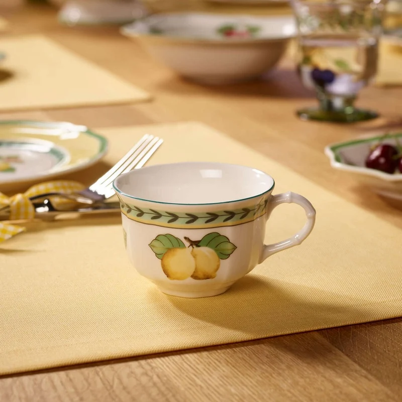 13 cl - French Garden Fleurence Tazza Tè In Porcellana Premium - Set 6 Pz