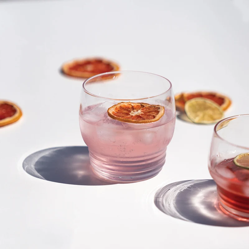 45 cl - Righe Bicchiere Bibita In Vetro - Set 4 Pz