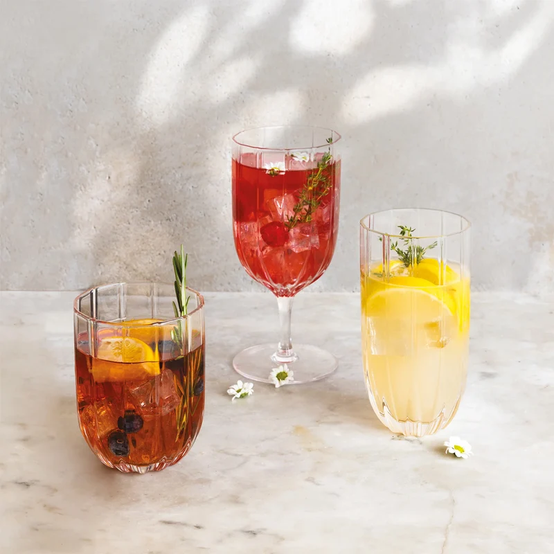 38.5 cl - Margherita Bicchiere Acqua In Vetro - Set 4 Pz