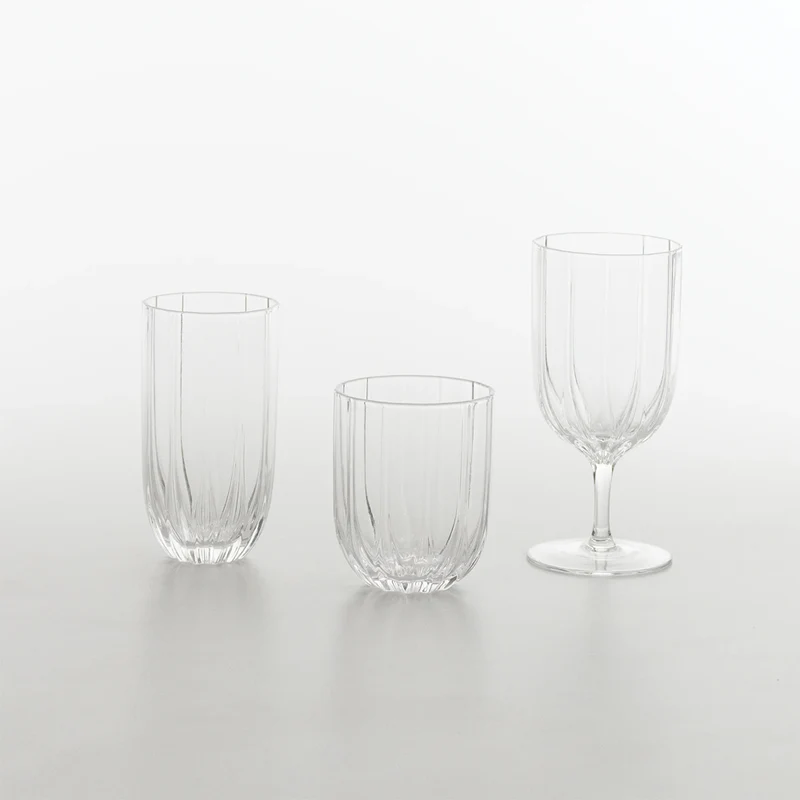 38.5 cl - Margherita Bicchiere Acqua In Vetro - Set 4 Pz
