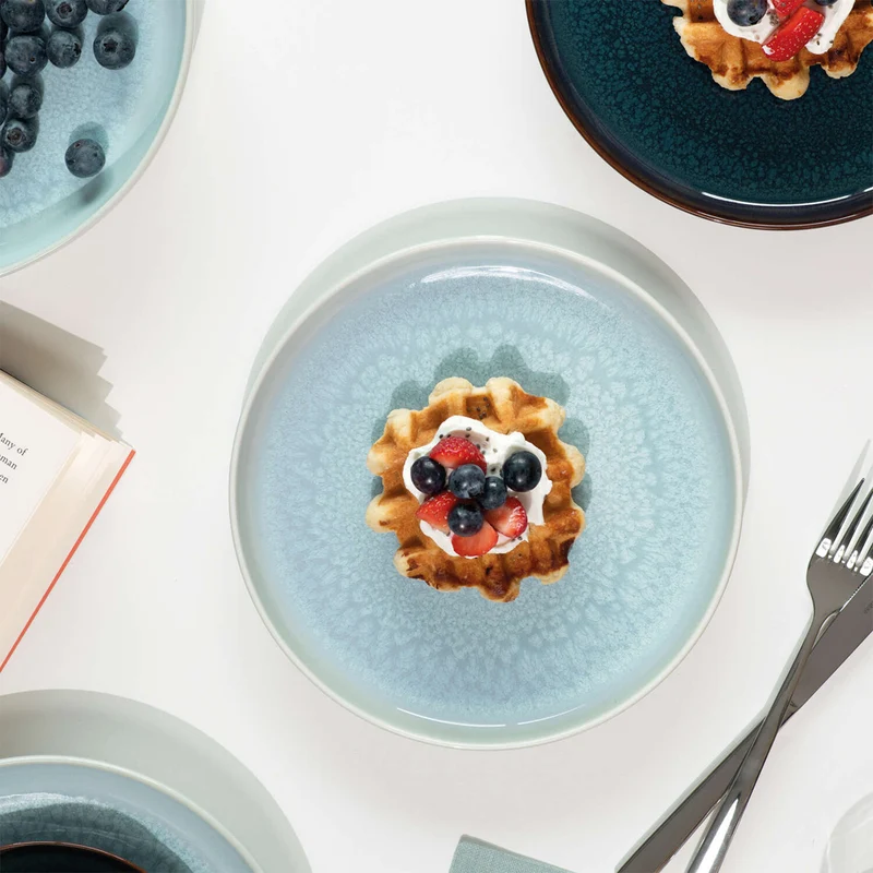 Crafted Blueberry Servizio Colazione In Porcellana Set 6 Pz