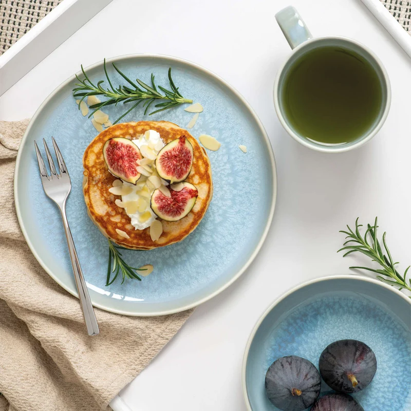 Crafted Blueberry Servizio Colazione In Porcellana Set 6 Pz