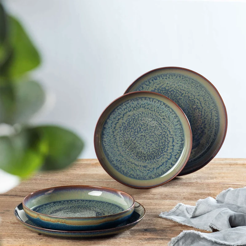 Crafted Breeze Servizio Tavola In Porcellana Set 4 Pz