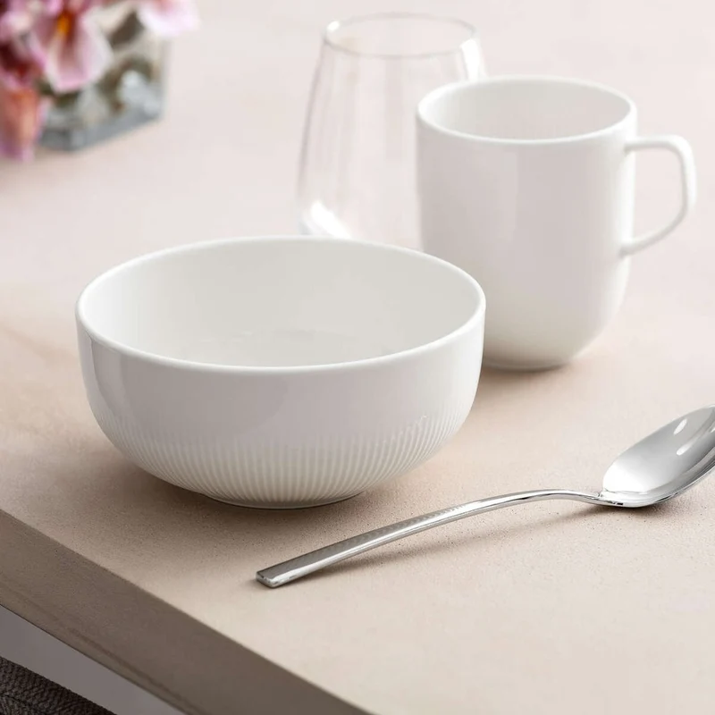 55 cl - Afina Ciotola Cereali In Porcellana - Set 4 Pz