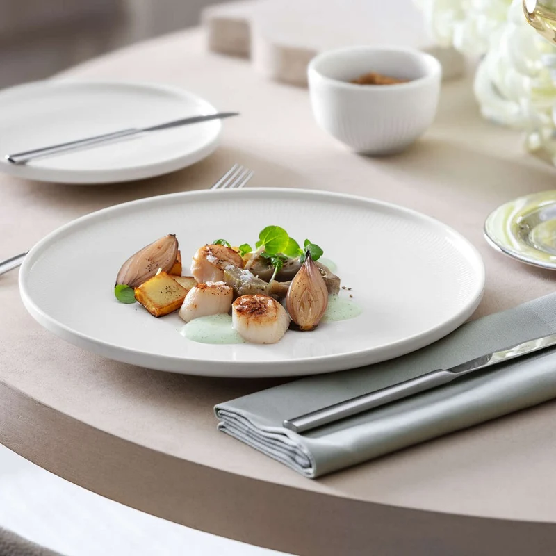17.1 cm - Afina Piatto Pane In Porcellana - Set 6 Pz