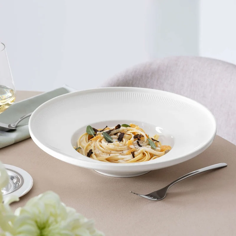 29.2 cm - Afina Piatto Fondo In Porcellana - Set 4 Pz