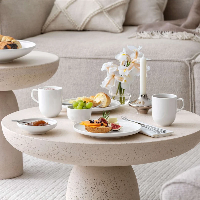 8 cl - Afina Coppa Dessert Macedonia In Porcellana - Set 6 Pz