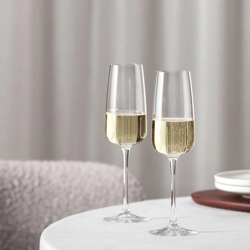 12 cl - Afina Calice Flute In Vetro Set 4 Pz