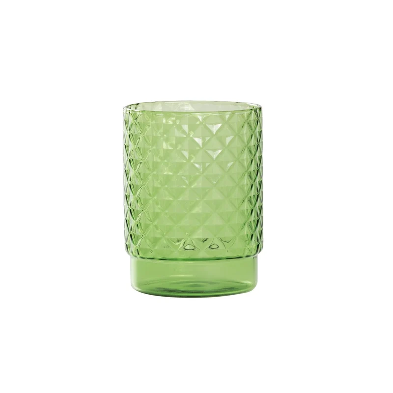 45 cl - Isolano Bicchiere Acqua Impilabile In Vetro Borosilicato Set 4 Pz
