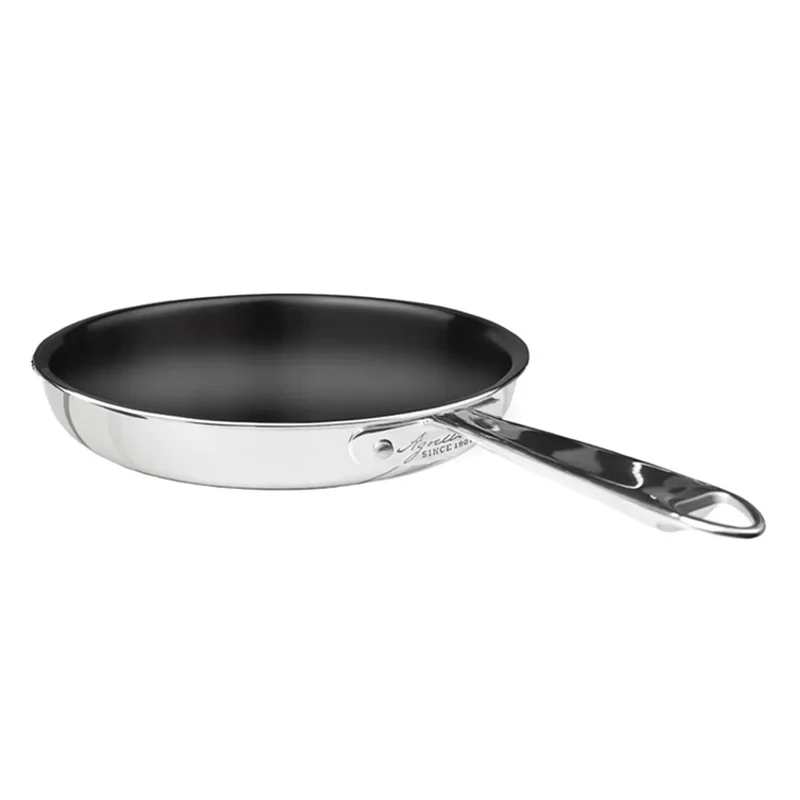 Non-Stick Alu-Inox Padella Bassa Con Antiaderente Sharkskin In Alluminio Con Manico Inox