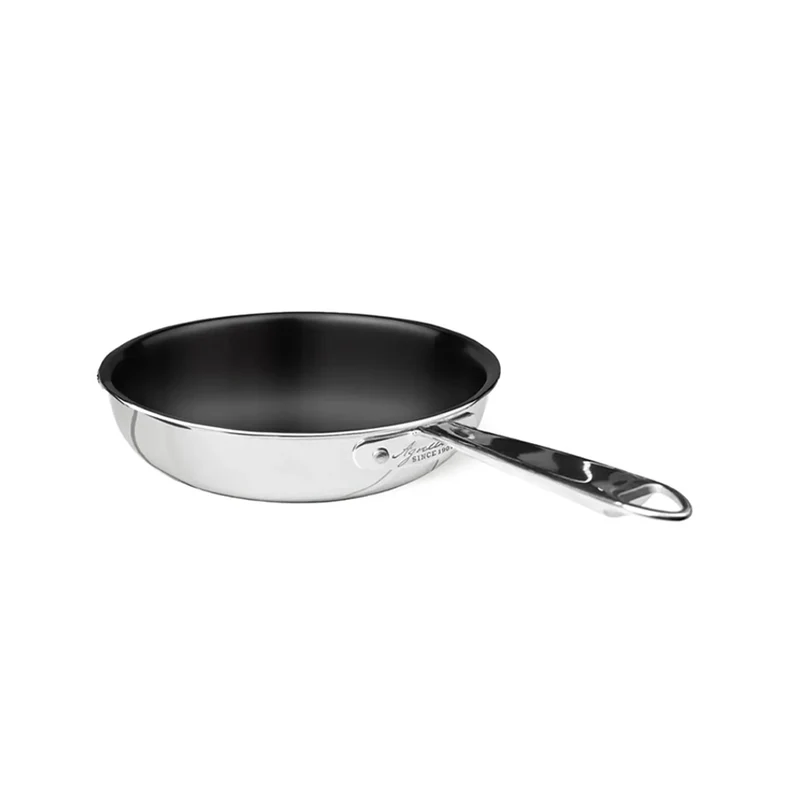 Non-Stick Alu-Inox Padella Alta Svasata Antiaderente In Alluminio Con Manico Inox