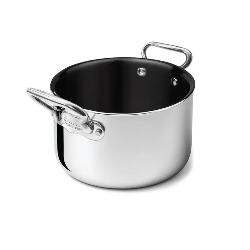 Non-Stick Alu-Inox Casseruola Alta Antiaderente In Alluminio Con Manici Inox