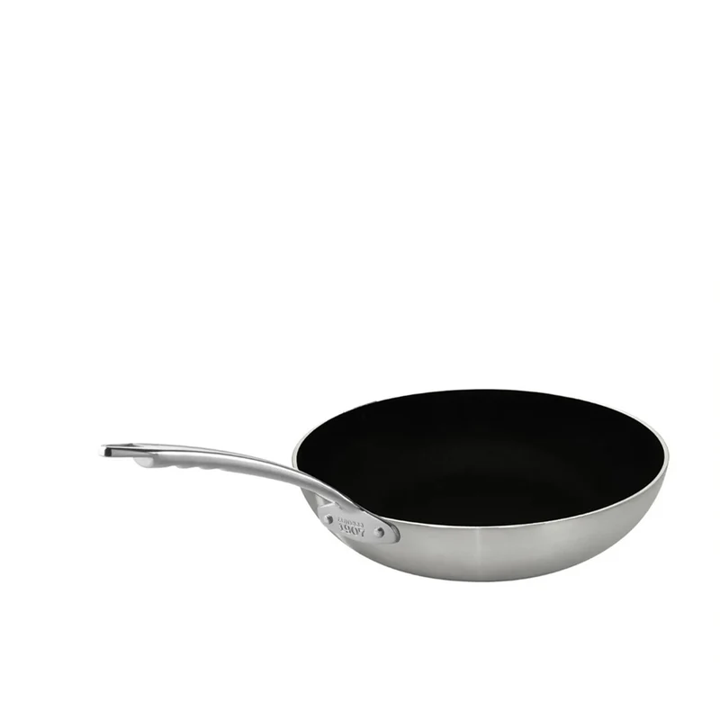 Induction Chef 2-Ply Padella Alta Svasata Antiaderente SharkSkin In Alluminio Con Manico Inox