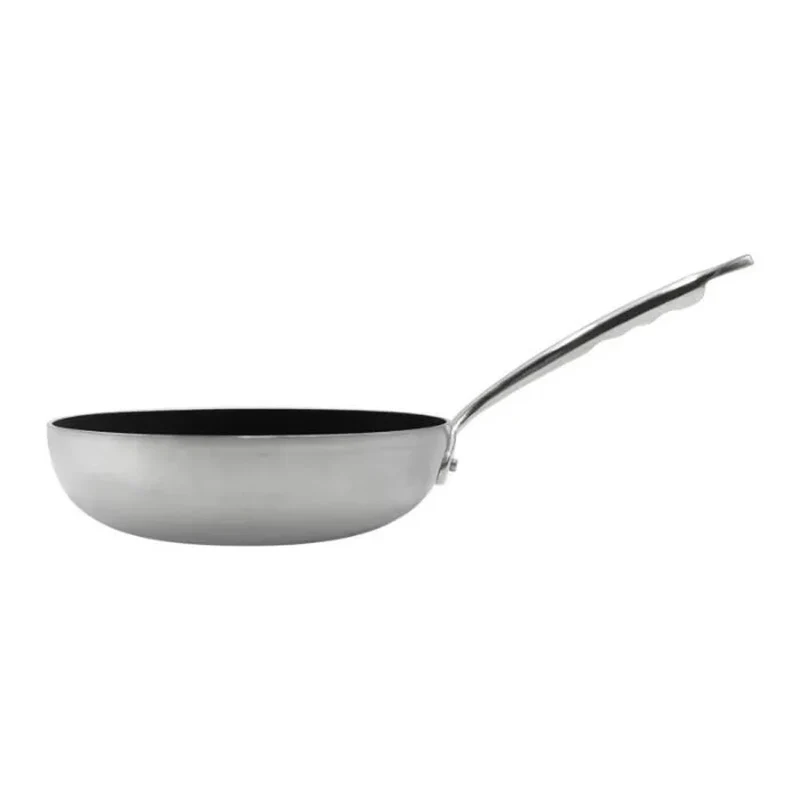 Induction Chef 2-Ply Padella Alta Svasata Antiaderente SharkSkin In Alluminio Con Manico Inox