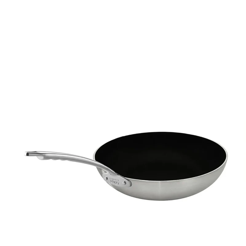 Induction Chef 2-Ply Padella Alta Svasata Antiaderente SharkSkin In Alluminio Con Manico Inox