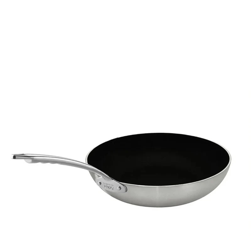 Induction Chef 2-Ply Padella Alta Svasata Antiaderente SharkSkin In Alluminio Con Manico Inox