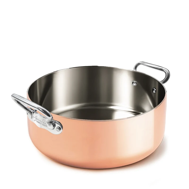 Copper4 Casseruola Bassa Induzione Con 2 Maniglie