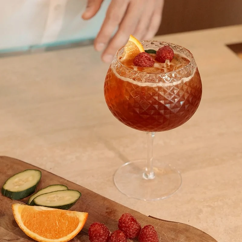66 cl - Veneziano Mixology Ballon XL Calice Gin Tonic In Vetro Set 2 Pz