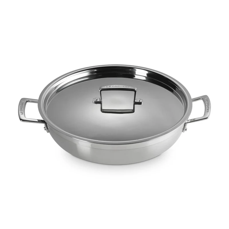 Tegame Basso Antiaderente In Acciaio Inox