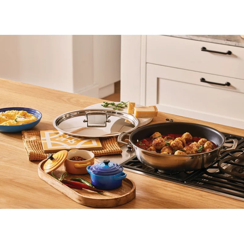 Tegame Basso Antiaderente In Acciaio Inox